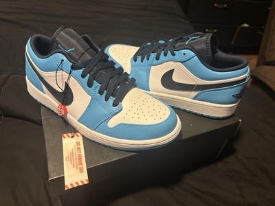 Jordan Air Jordan 1 Low UNC 2021 Black/Blue/White Colorblock 553558-144