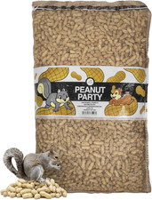 Peanut Party Unprocessed, Raw In-Shell Peanuts Wildlife Animal Food, 25Lb - Rich