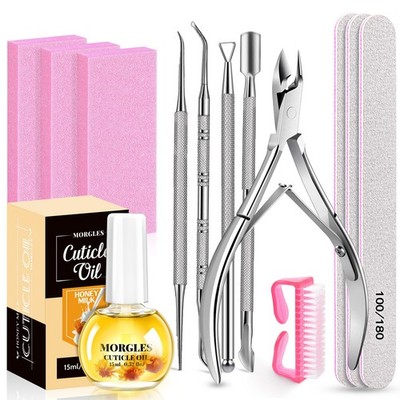 MORGLES Nail File and Buffer Blocks with Care Universal, Multi-colour