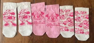 3 Paar Disney Sneaker Socken, Größe 39-42, Minnie Maus