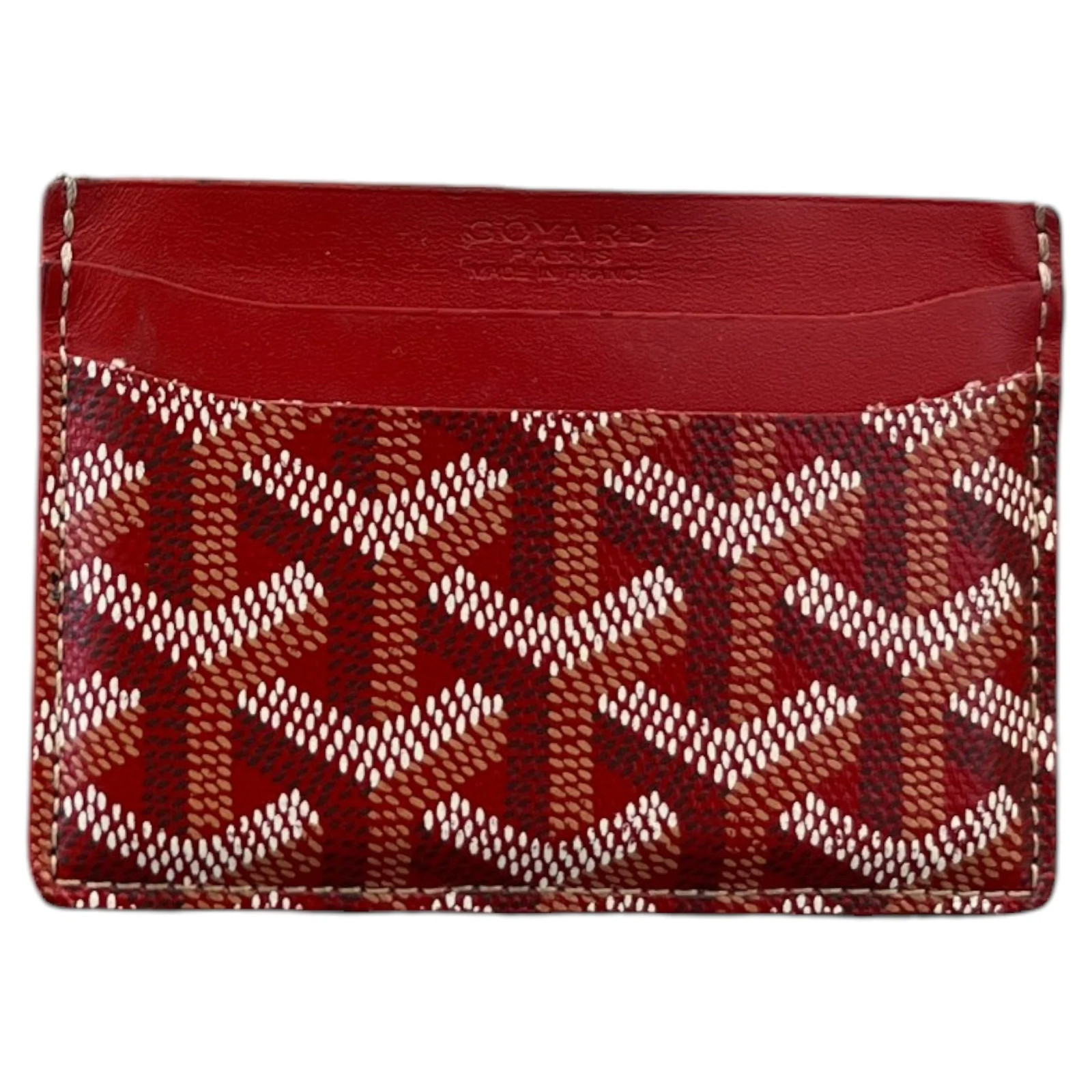 Goyard Men's Saint Sulpice Card Holder Red