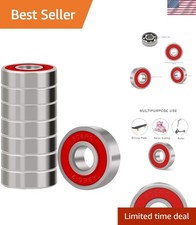 Pack of 8 Miniature Ball Bearings for Skateboards  Roller Skates - ABEC-9 Rated