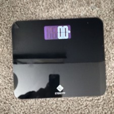 Etekcity Digital Glass Bathroom Scale Modern Design Black Finish Sleek Style