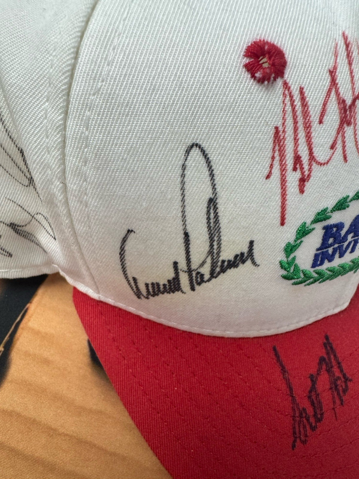 Arnold Palmer Autographed Signed 8 Others Bay Hill Invitational Hat JSA Certified 