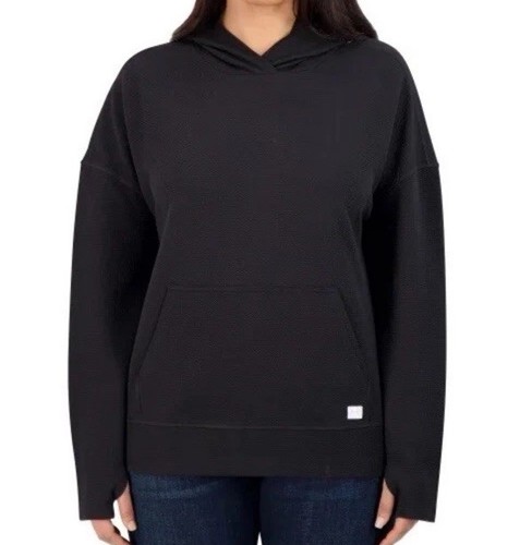 Soybu Textured Knit Hoodie, Color: Black, Size Large, NWT - Picture 4 of 4