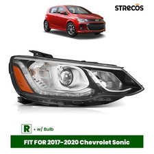 Halogen Headlight For 2017-2020 Chevy Sonic Projector W/ Bulb Passenger Side
