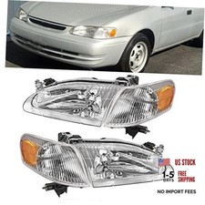 Headlight Assembly Replacement for Toyota Corolla 1998-2000 with Front Signal