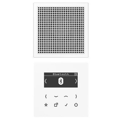 Jung Smart Radio DAB+ Bluetooth , Set Mono 1fach, Serie LS, alpinweiß