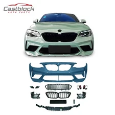 M2CS Front Bumper Kit Assembly For 2014-2019 BMW 2 Series F22 F23 Facelift