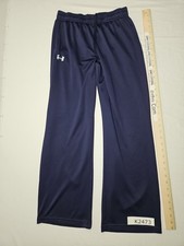Under Armour Men's Medium Navy Blue Mesh Training Track Sweatpants