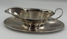 Vintage Gorham Sterling Silver Gravy Boat And Dish 102 Grams Good Condition
