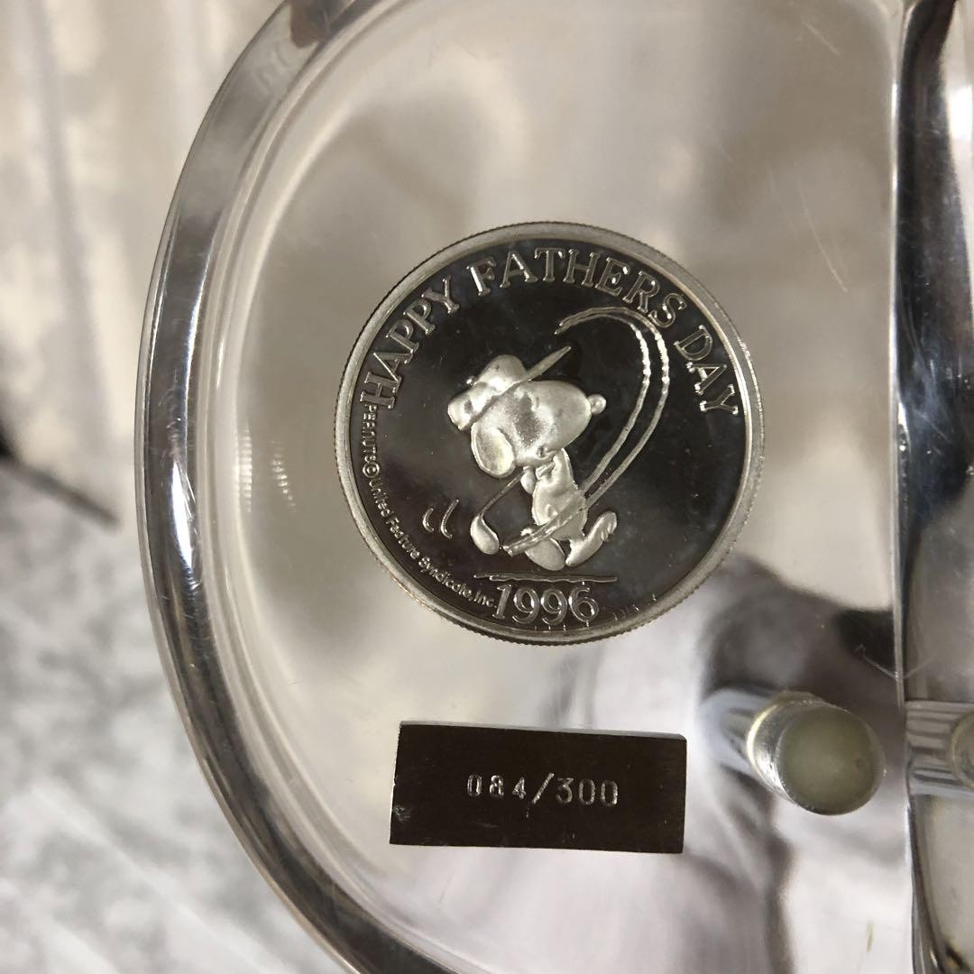 激レア 世界限定300本 スヌーピー 1996年 限定パター 純銀コイン入り 激レア 世界限定300本 スヌーピー 1996年 限定パター 純銀コイン入り