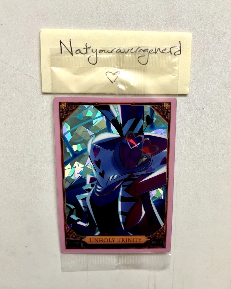 NEW 2025 Hazbin Hotel TCG Promo Card 17 UNHOLY TRINITY VAL Cracked