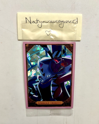 NEW 2025 Hazbin Hotel TCG Promo Card 17 UNHOLY TRINITY VAL Cracked