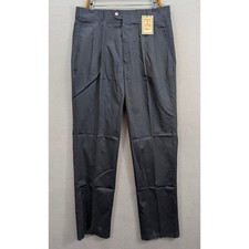 DAKS London New York Men's Dress Pants Size 38 Pleated Cotton Formal Work NWT
