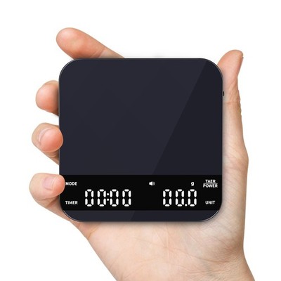 Mini Coffee Scale with Timer, Rechargeable Espresso Scale, 2kg/0.1g Accurate ...