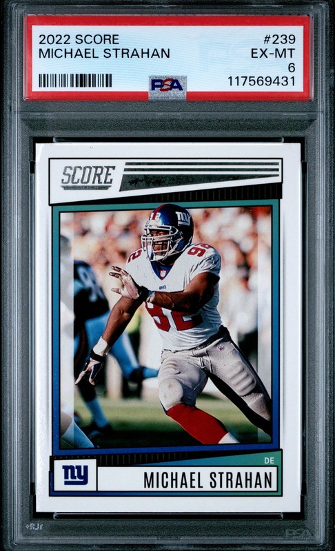 2022 PANINI SCORE #239 MICHAEL STRAHAN PSA 6
