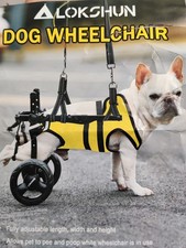 Dog Wheelchair for Back Legs, LED Small Wheelchair for Dogs with Portable Pet...