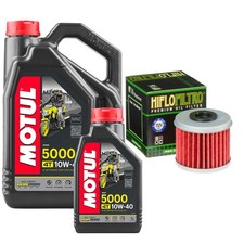 CRF250 Enduro Offroad X Motul 5000 10w40 5L Oil Filter Kit Honda CRF 250 2004 8.00 per litre