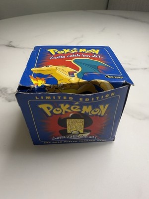 New! Pokemon Charizard Trading Card 23k Gold Plated 1999 Burger King New In Box!