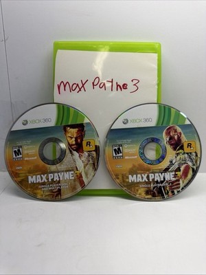 Xbox 360 Max Payne 3 Two Disc Video Game 2012 Working