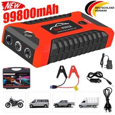 99800mAh Auto Starthilfe Jump Starter Ladegerät 12V KFZ Booster Powerbank+Tasche