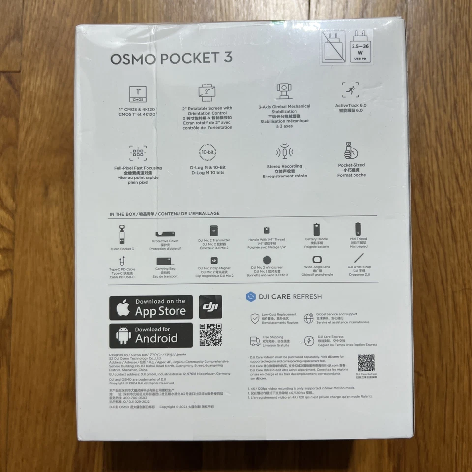 NUEVO DJI Osmo Pocket 3 Creator Combo Cámara 4K 3 Ejes Cardán Micrófono Trípode Foto 2 de 4