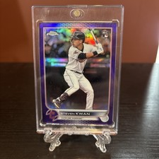 STEVEN KWAN Topps CHROME ROOKIE “PURPLE REFRACTOR” SP Parallel Variation RC