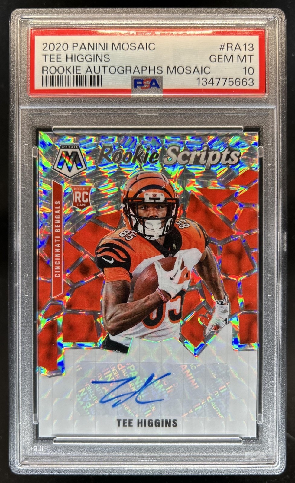 Tee Higgins Panini Mosaic Rookie Scripts #RS13 Base