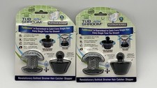 TubShroom Ultra Bathtub Strainer Drain Hair Catcher with Stopper - 2 Pack