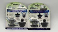 TubShroom Ultra Stainless+StopShroom Plug Combo-Bathtub Drain Hair Catcher -X2