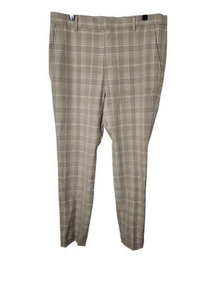 H&M Skinny Fit Ankle Plaid Slacks Size 32
