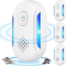 Ultrasonic Pest Repeller Plug-In Dual Mode Pest Control 50 M² Wide Coverage 4PCS