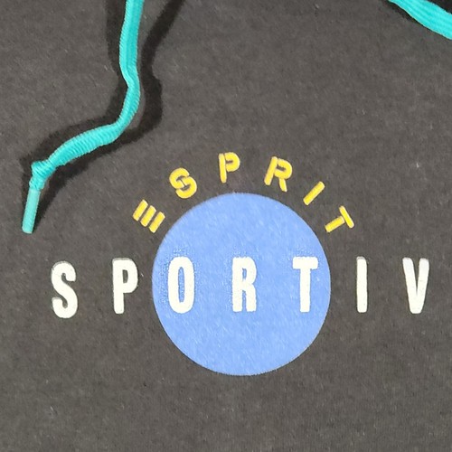 Camisa con Capucha Vintage Esprit Sport IV Para Hombres Talla Mediana Años 80 Bloques de Color Hecha en EE. UU. - Imagen 8 de 12