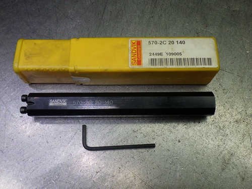 Sandvik SL40 Coolant Thru Steel Boring Bar 20mm Shank 570-2C 20 140 (LOC308A) - Foto 1 di 3