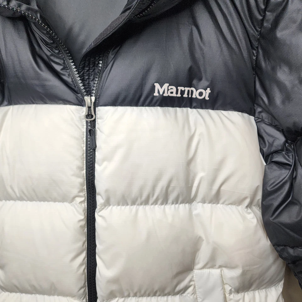 Marmot Guides Down Puffer Jacket Hooded 700 Fill Ski Gorpcore Womens Small - Image 4 of 4