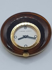 Vintage Pierre Cardin Jaeger Mechanical Ladies Watch Amber Lucite WORKING