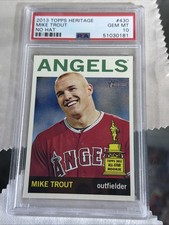 2013 Topps Heritage #430 Mike Trout No Hat Angels