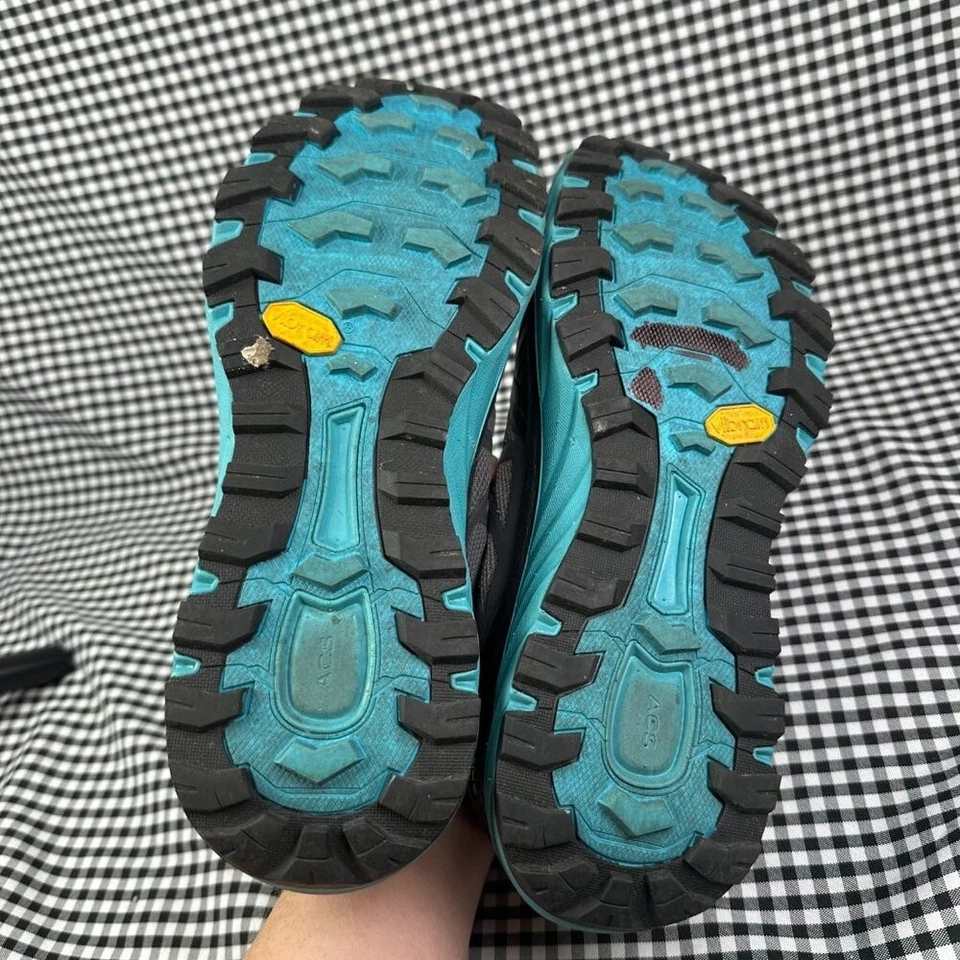 Tênis de corrida Scarpa Spin Infinity masculino trilha cinza carvão azul-petróleo Vibram tamanho 10 - Imagem 4 de 4