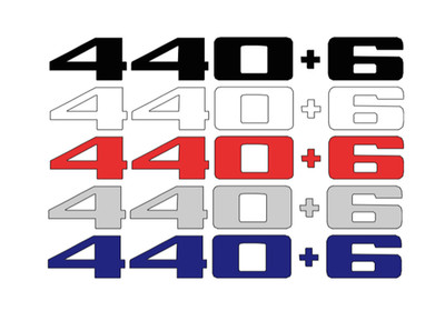 Custom ''446'' 440 + 6 Math Equation Decal Set
