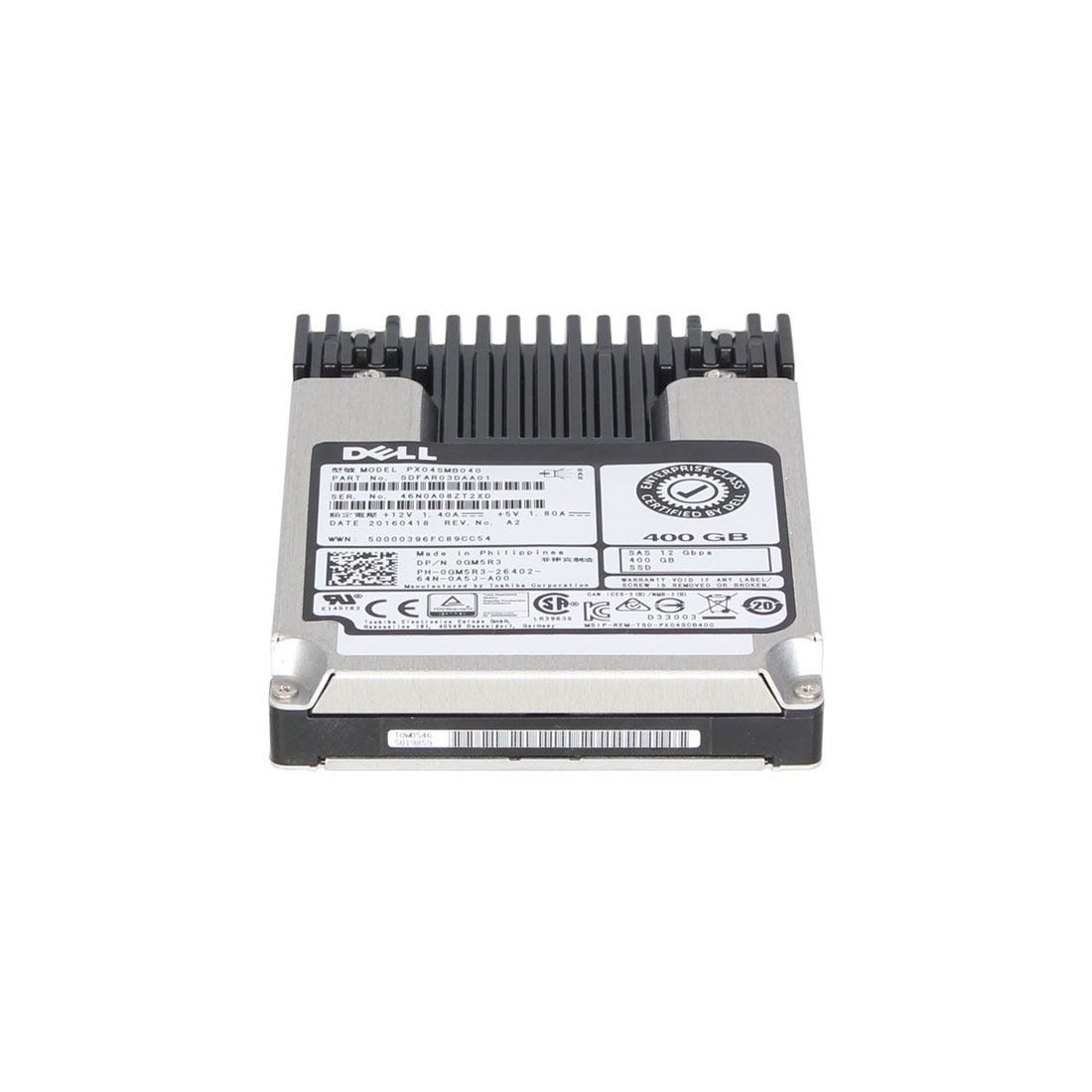 Dell GM5R3 400GB 12Gbps 2.5inch SAS MU SSD - 1yr Warranty