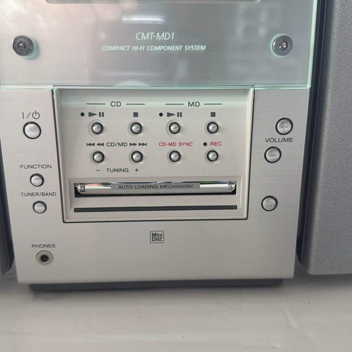 Vtg Sony Compact Hi-Fi Component System CMT-MD1 FM/AM/MD/CD