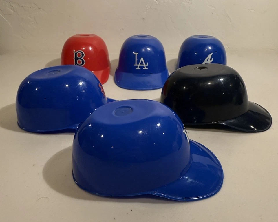 Lote de 7 Mini Cascos de Bateo de Béisbol Laich MLB Taza de Helado de Recuerdo De Colección Foto 3 de 4