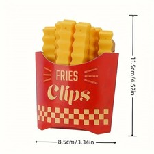 Food Clips - 12PCS French Fry Shaped Snack Sealing Strips - Kitchen Accessories