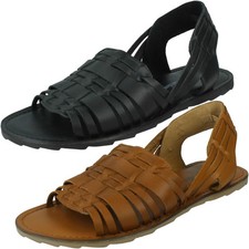 Mens Leather Collection Slingback Sandals A0R061