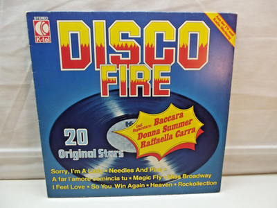 DISCO FIRE 20 Original Stars - Various Sampler, K-tel Germany 12'' Vinyl LP