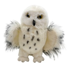 Douglas Cuddle Toys Snowy Owl Plush White Spotted Stuffed Animal Bird 8 inch