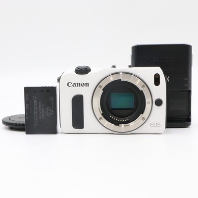 Canon EOS M Mirrorless Digital Camera White 18.0MP [Top Mint]