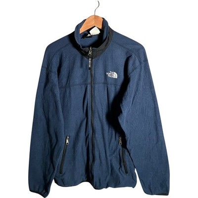 The North Face Fleecejacke Herren Gr. L Blau Full Zip Polartec Outdoor