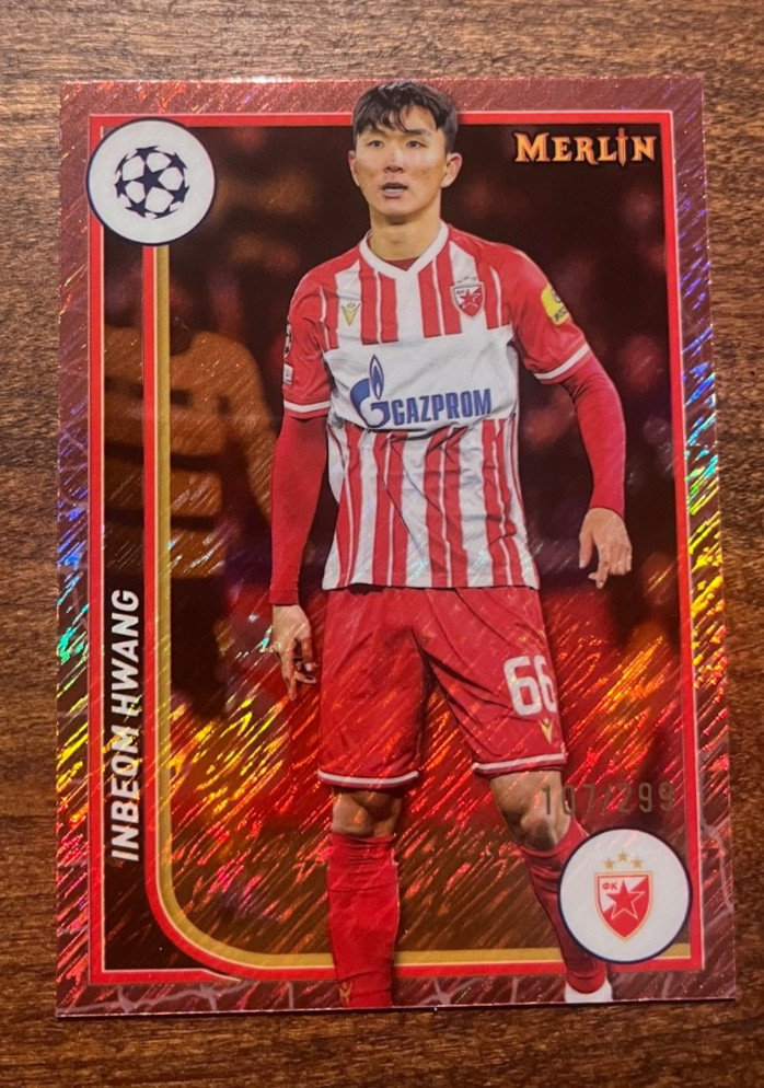 Inbeom Hwang 2023-24 Topps Merlin #62 Rose Gold Shimmer /299